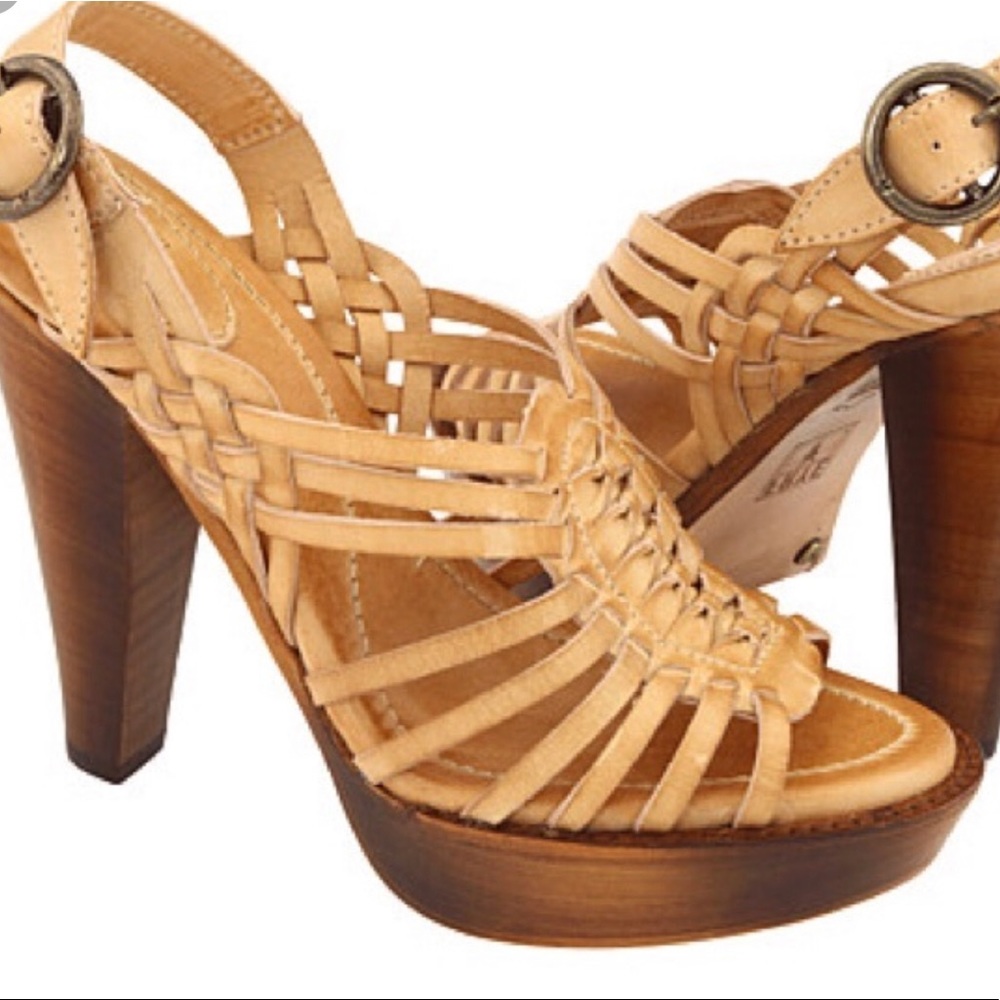 Frye huarache slingback heels
